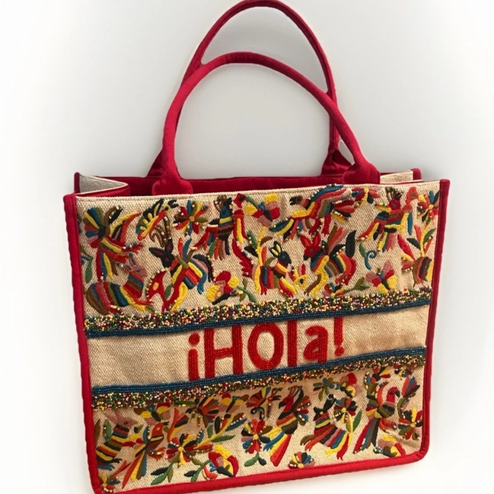 The Hola Mexican Beaded Tote America And Beyond
